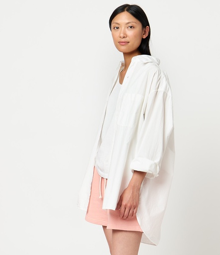 GOOD BASICS | SHIRT04 unisex shirt, organic cotton poplin, oversized fit  01 white